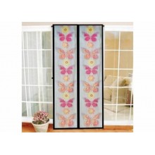 Plasa anti insecte pentru usi, imprimeu colorat cu inchidere magnetica